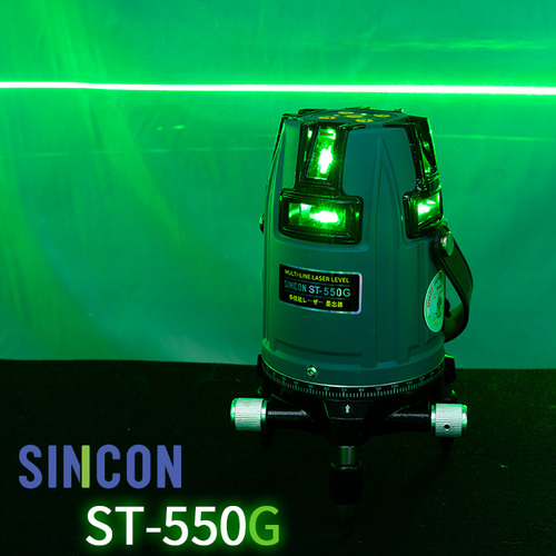 신콘 ST-550G 전자식 그린레이저 자동레벨 수평수직포인트 다방향레이저